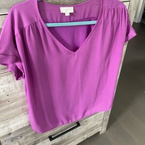 Loft mixed media top sz M